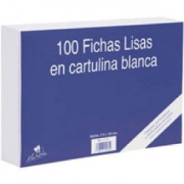 100 FICHAS DE CARTULINA LISA 125X75 MM Nº 2 MARIOLA 3112L