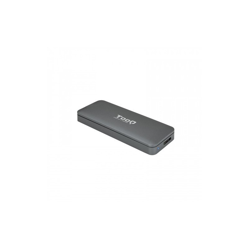 TooQ TQE 2281G caja para disco duro externo M2 Caja externa para unidad de estado solido SSD Gris