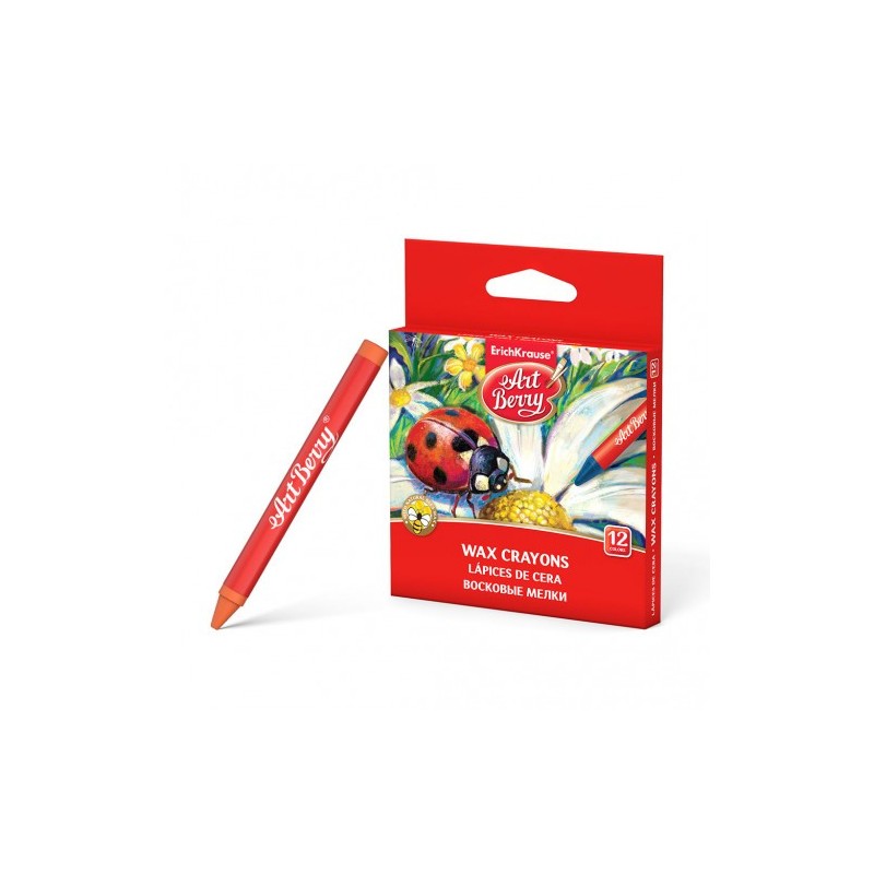 ESTUCHE DE CERAS DE PLaSTICO 12 COLORES ARTBERRY 34930