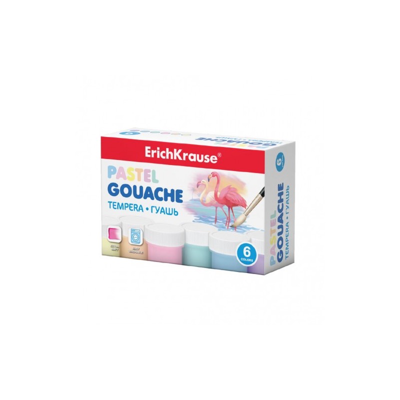 CAJA GOUACHE PASTEL 6 COLORS BY 20ML ERICH KRAUSE 50540