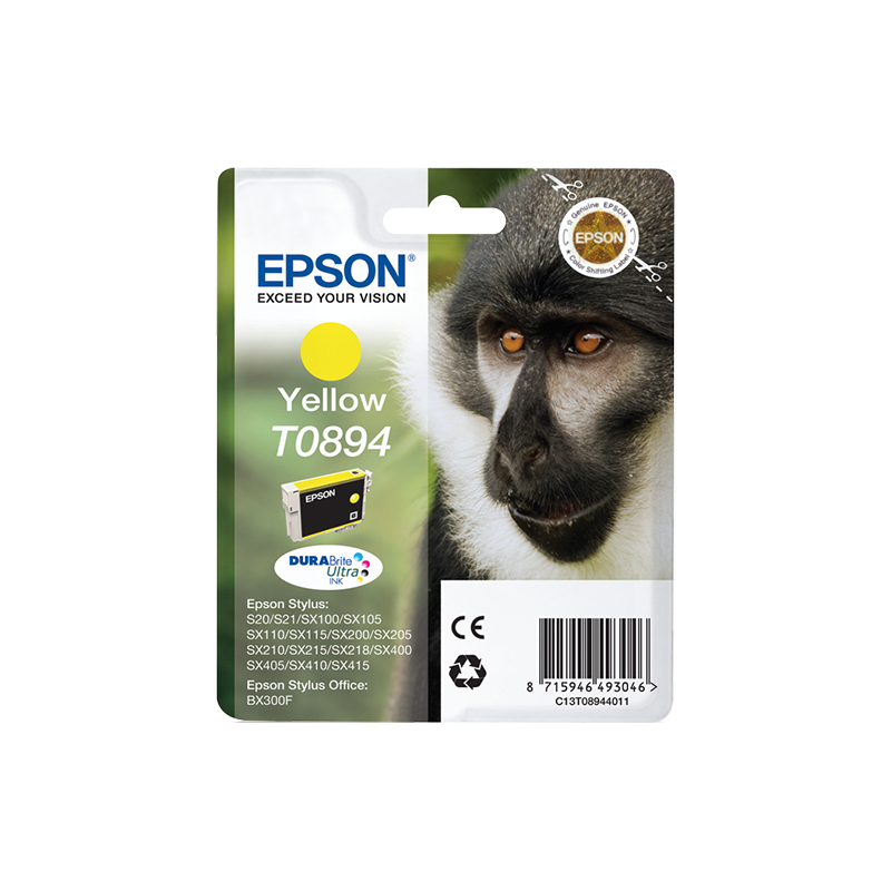 EPSON TINTA C13T08944011 AMARILLO STYLUS S20 X205