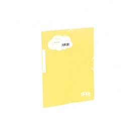 CARPETA SOLAPAS SOFT POLIPROPILENO C ETIQUETA Y GOMA AMARILLO CARCHIVO 20160120