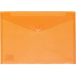 SOBRE POLIPROPILENO FOLIO SOLAPA C BROCHE PLASTICO NARANJA CARCHIVO 342K52