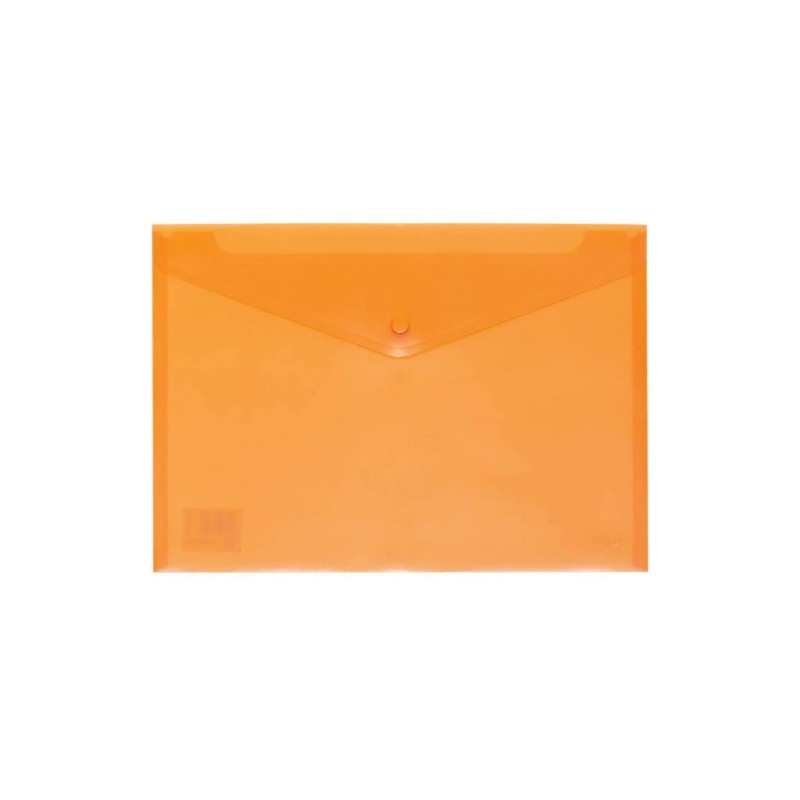 SOBRE POLIPROPILENO FOLIO SOLAPA C BROCHE PLASTICO NARANJA CARCHIVO 342K52