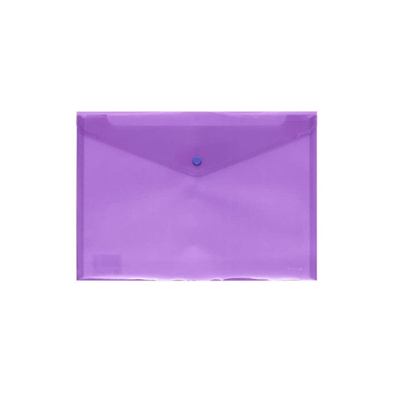 SOBRE POLIPROPILENO FOLIO SOLAPA C BROCHE PLASTICO VIOLETA CARCHIVO 342K56