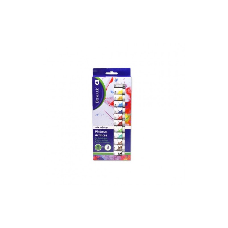 Bismark 327025 pintura acrilica 12 ml Multi Tubo