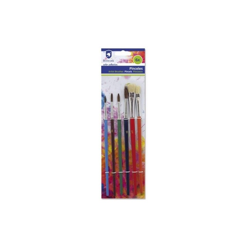 SET DE 6 PINCELES SURTIDOS BISMARK 326064